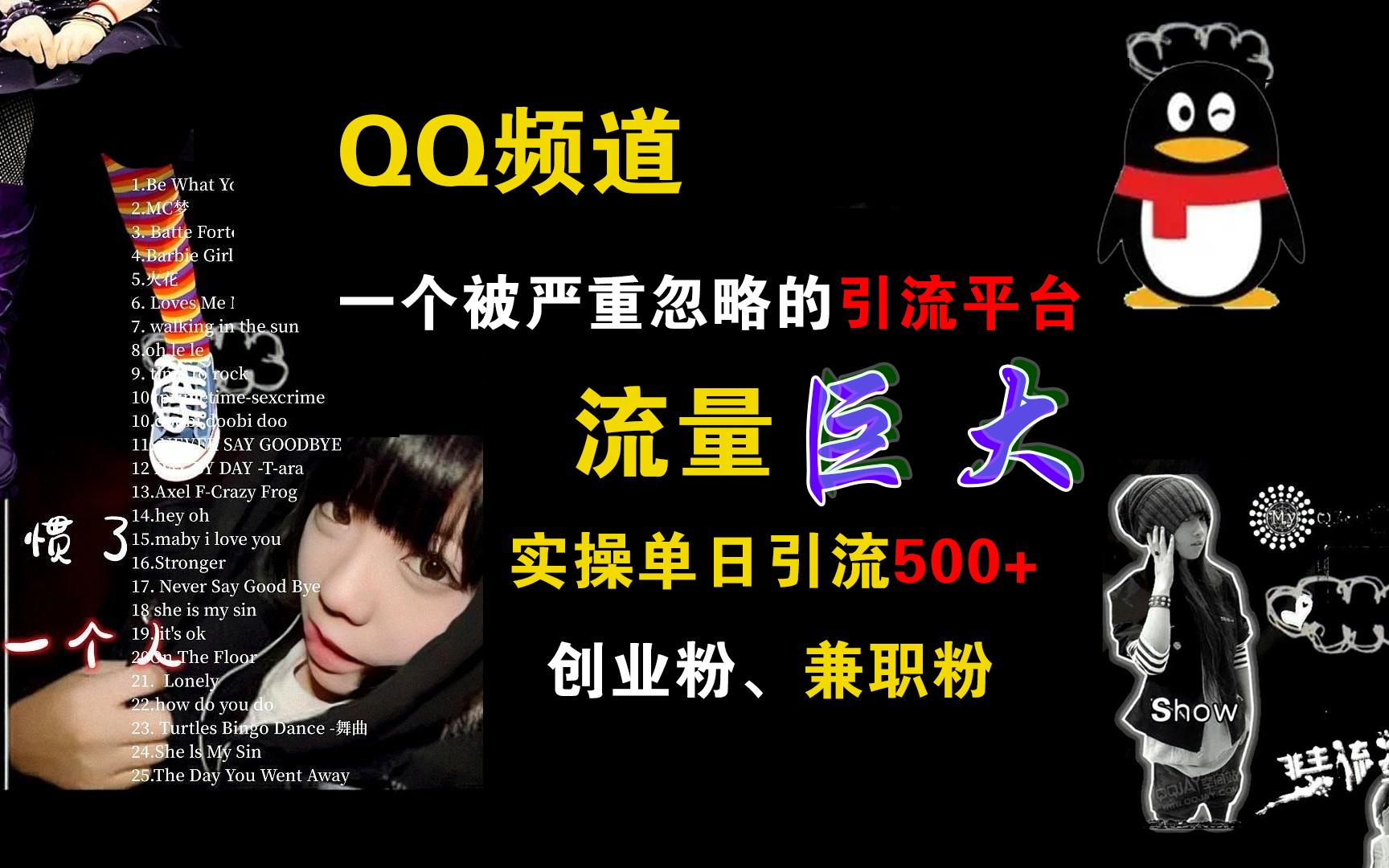 QQ频道，一个被严重忽略的引流平台，流量巨大，实操单日引流500+创业粉、兼职粉-迪思分享